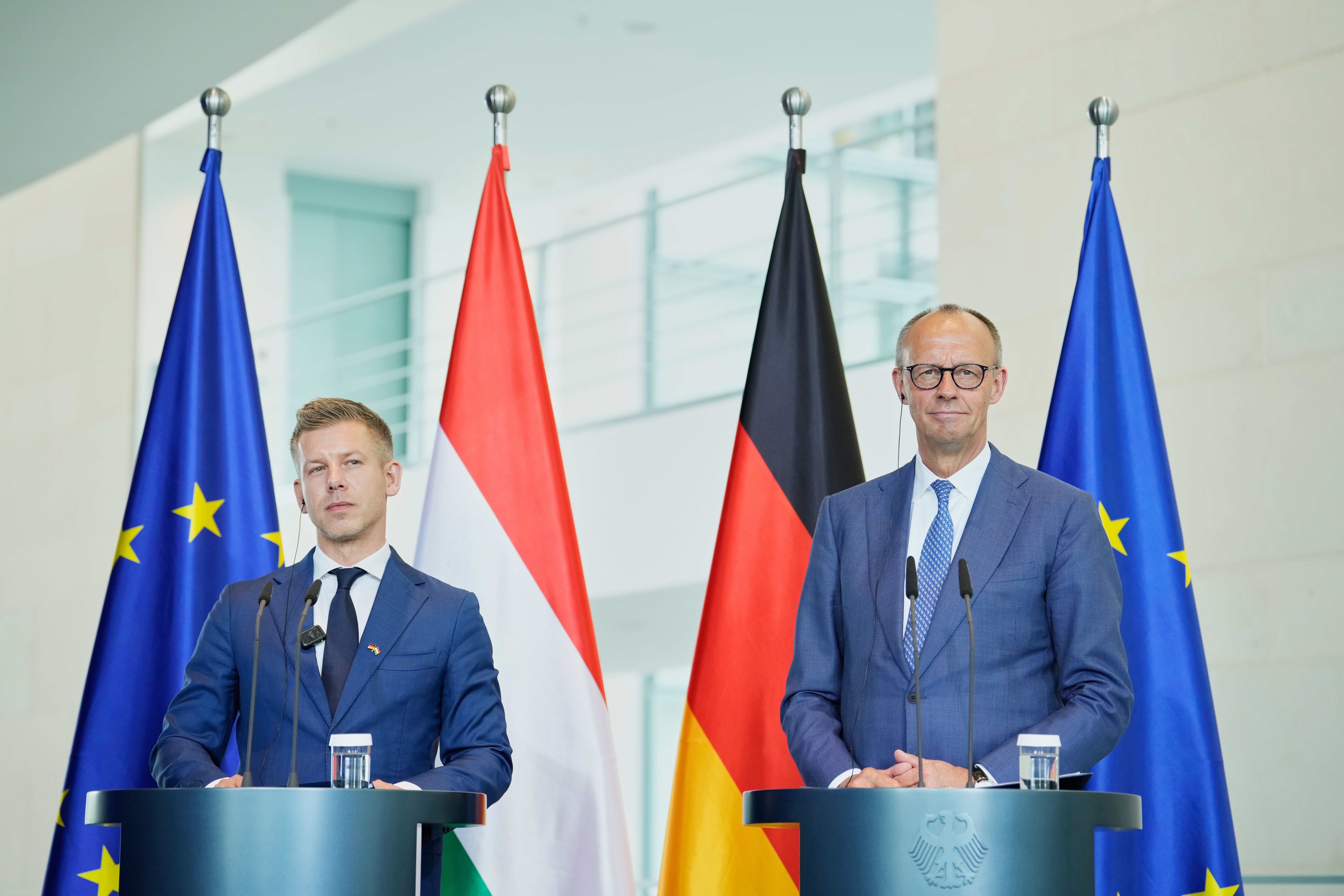 Péter Magyar a Friedrich Merz